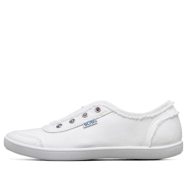(WMNS) Skechers Bob s B Cute Casual Canvas Shoes White 33497-WNVR