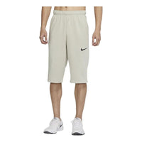 Men's Nike Solid Color Logo Printing Breathable Shorts Light Khaki CZ7398-145
