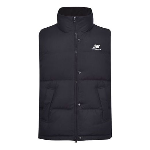 New Balance Casual Down Vest Asia Sizing 'Black White' NJA4E013-BK