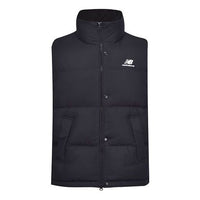 New Balance Casual Down Vest Asia Sizing 'Black White' NJA4E013-BK