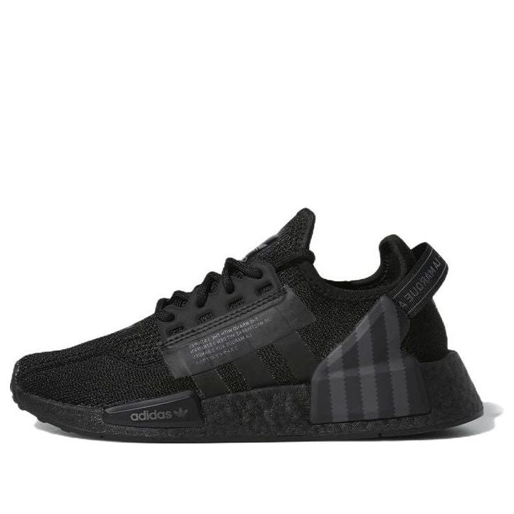 (GS) adidas NMD_R1 V2 'Black Grey' FZ6238