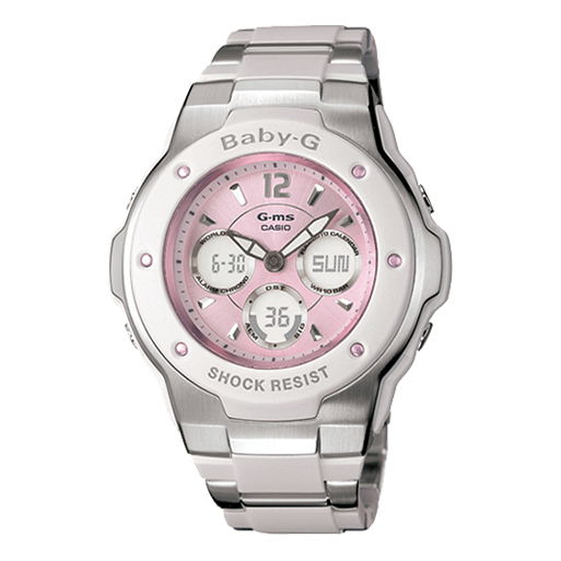 CASIO Baby-G 'Silver Pink' MSG-300C-7B2D