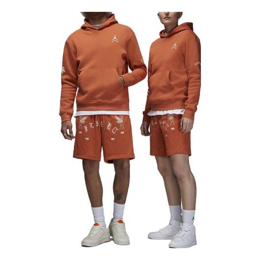 Air Jordan Artist Series by Umar Rashid Fleece Pullover Hoodie 'Orange' DX9706-812
