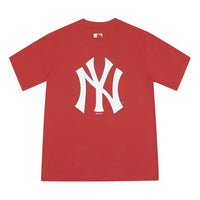 MLB New York Yankees Big Logo Round Neck Short Sleeve Unisex Red 31TS03031-50R