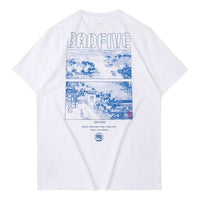 Li-Ning BAD FIVE Sports Short Sleeve Tee 'White Blue' AHSQ083-2