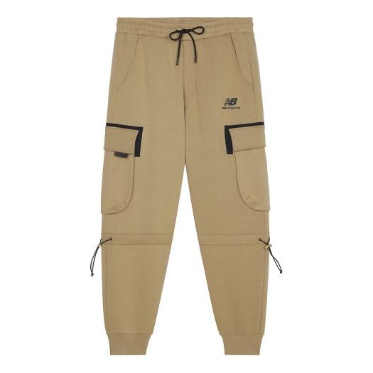 New Balance Logo Cargo Sweatpants Asia Sizing 'Khaki' AMP13397-RSI