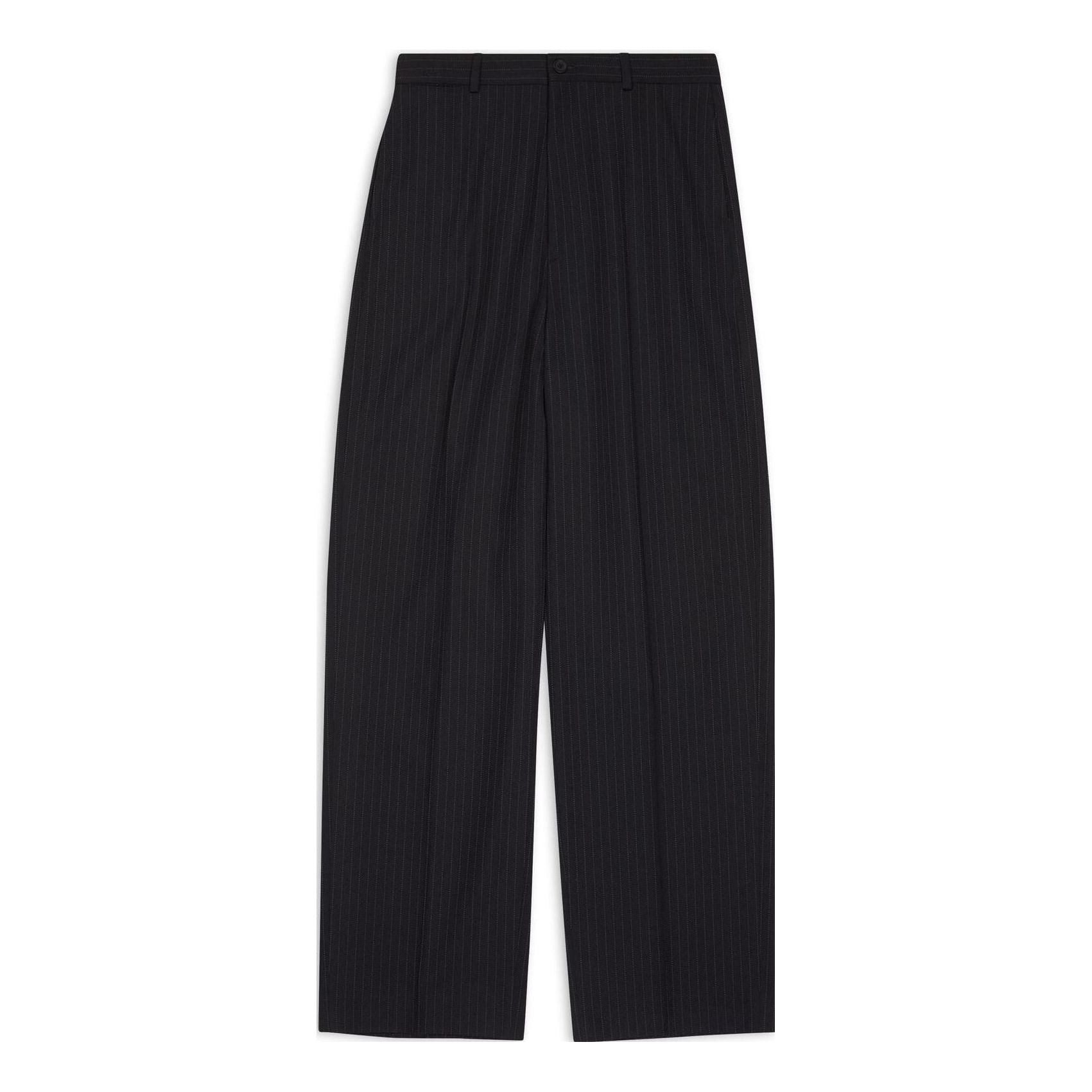 Balenciaga Large Fit Tailored Trousers 'Black' 725469TNT361070