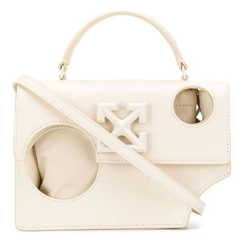 (WMNS) Off-White Jitney 1.4 Tote Leather Shoulder Bag Beige OWNA155F20LEA0016100