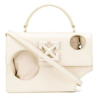 (WMNS) Off-White Jitney 1.4 Tote Leather Shoulder Bag Beige OWNA155F20LEA0016100