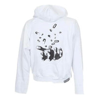 Off-White Applique Hooded Sweater Unisex White OMBB031S181920810110