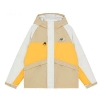 New Balance Trendy Color Block Jacket Asia Sizing 'Beige White Yellow' AMJ13330-AUL