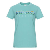 KENZO Multicolor Alphabet Logo Short Sleeve Blue Green FA5-2TS821-936-60