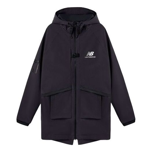 New Balance Windbreaker Warm Hooded Down Jacket Asia Sizing 'Black' MJ03594-PHM