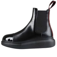 Alexander McQueen Hybrid Chelsea Boots 'Black Red' 665014WHX5T1324