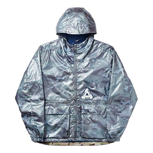 PALACE FW19 P-stealth Zipper Hooded Jacket Blue PAL-FW19-026
