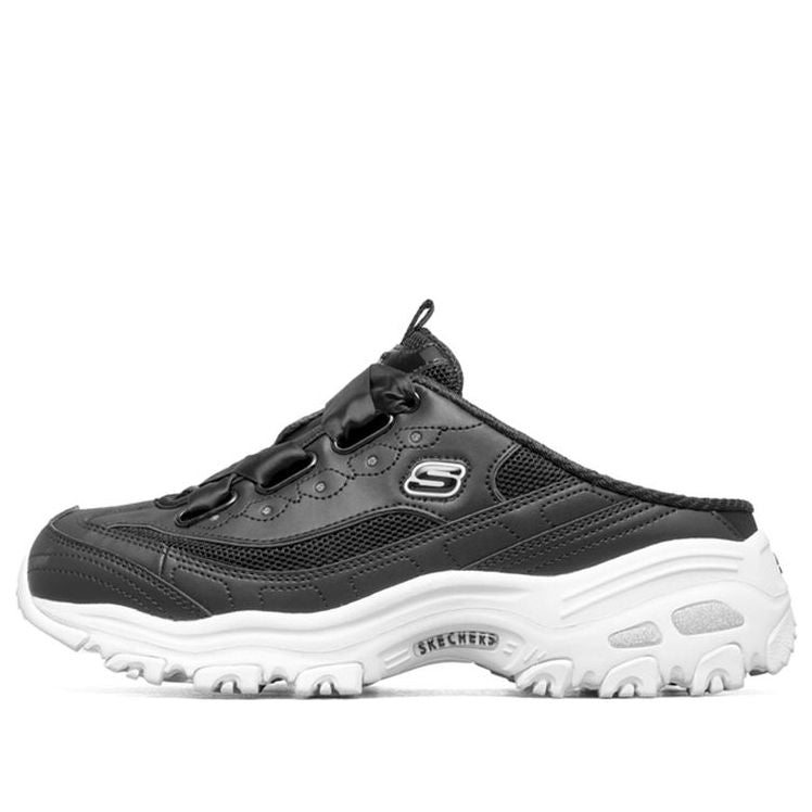 (WMNS) Skechers D'lites Chunky Shoes Black 66666282-BLK