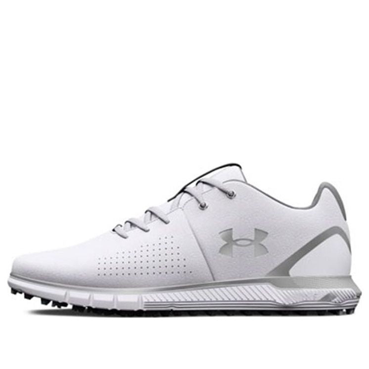 Under Armour HOVR Fade 2 Spikeless Golf 2E Wide 'White Metallic Silver' 3026404-100