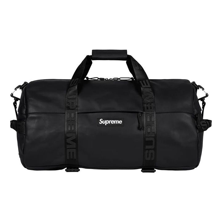 Supreme Leather Duffle Bag 'Black' SUP-FW23-0828