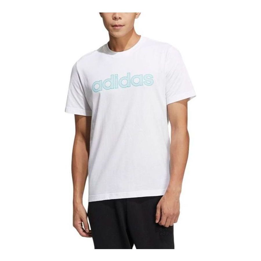 adidas Neo Logo T-Shirts 'White' HD7070