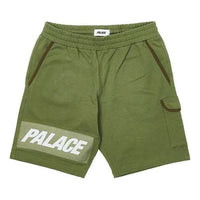 Palace Giant Woven Label Shorts 'Olive' P22ST072