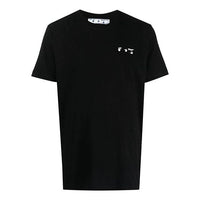 Off-White SS21 Logo Printing Round Neck Short Sleeve Black OMAA027S21JER0031001