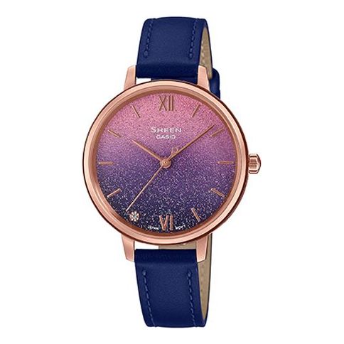 Casio Sheen Universe Starry Sky Analog Watch 'Purple Navy Gold' SHE-4548PGL-4AUPR