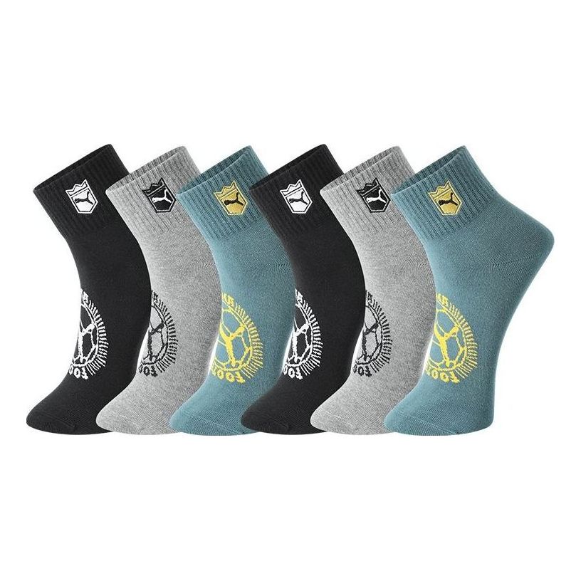 PUMA Casual Socks 3 Pack 'Black Grey Teal' 701223999-001