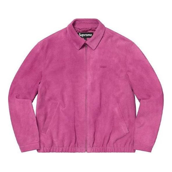 Supreme Suede Harrington Jacket 'Pink' SUP-SS21-598