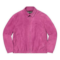 Supreme Suede Harrington Jacket 'Pink' SUP-SS21-598