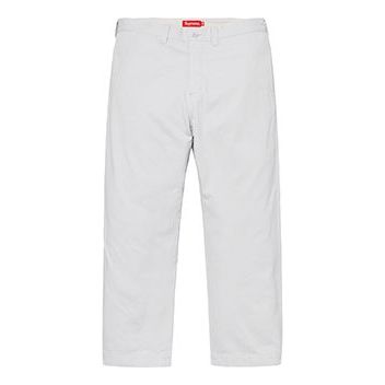 Supreme SS19 Arc Logo Chino Pant White Casual Long Pants SUP-SS19-520