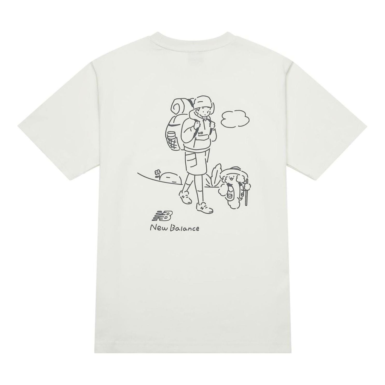 New Balance Hiking Graphic T-Shirt Asia Sizing 'White' AMT42339-CIC