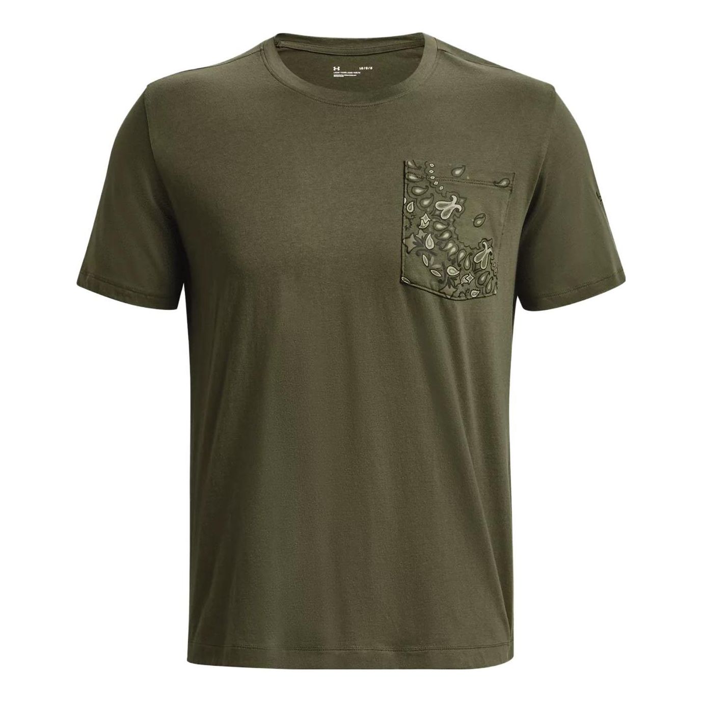 Under Armour Printed Pocket Tee 'Olive Green' 1376204-391