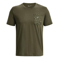 Under Armour Printed Pocket Tee 'Olive Green' 1376204-391