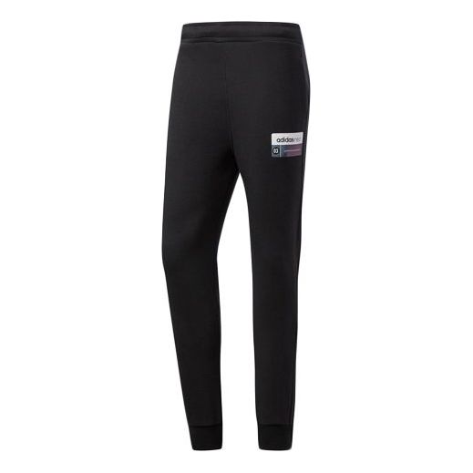 adidas neo Drawstring Elastic Knit Pants Black CD1629