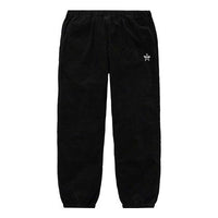Supreme FW19 Week 7 Corduroy Skate Pant Bundle Feet Casual Long Pants Unisex Black SUP-FW19-685