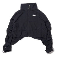 (WMNS) Nike Swoosh Woven Jacket 'Navy White' CJ3774-010