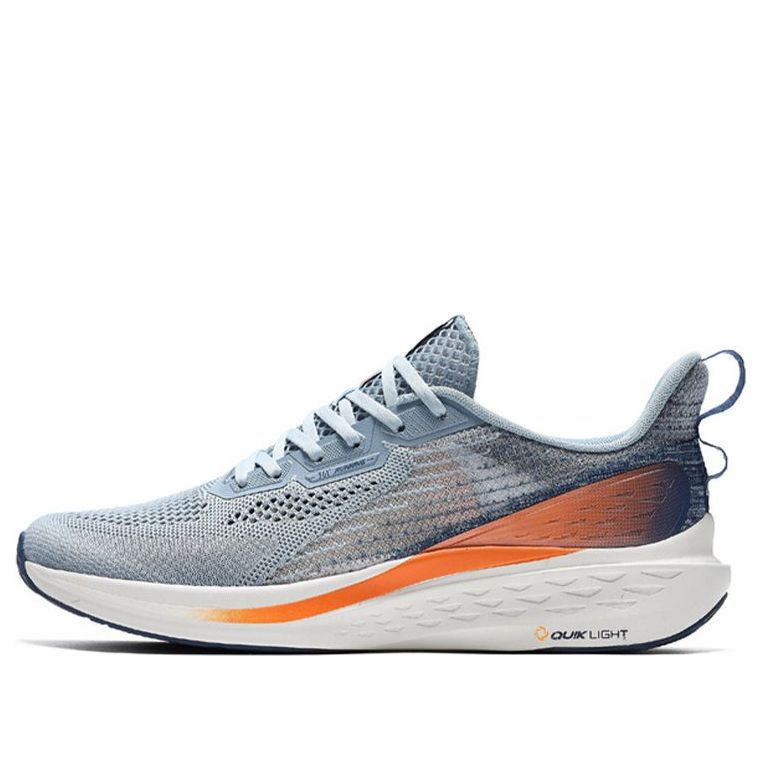 361 Degrees QU!K Light Breathable Running Shoes 'Gray Orange 572022241-4