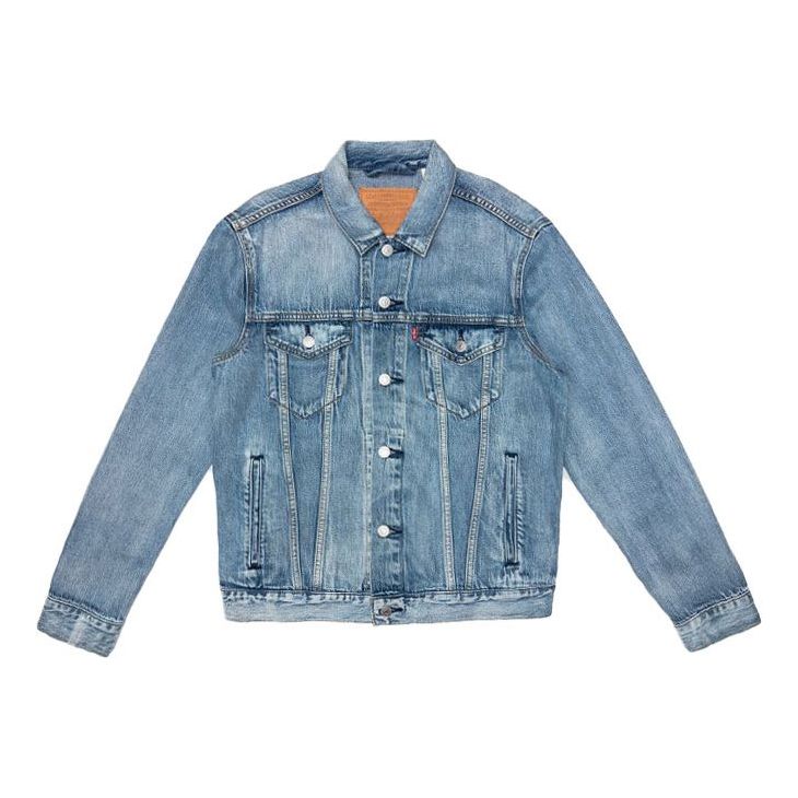 Men's Levis lapel Denim Jacket Denim Blue 72334-0351