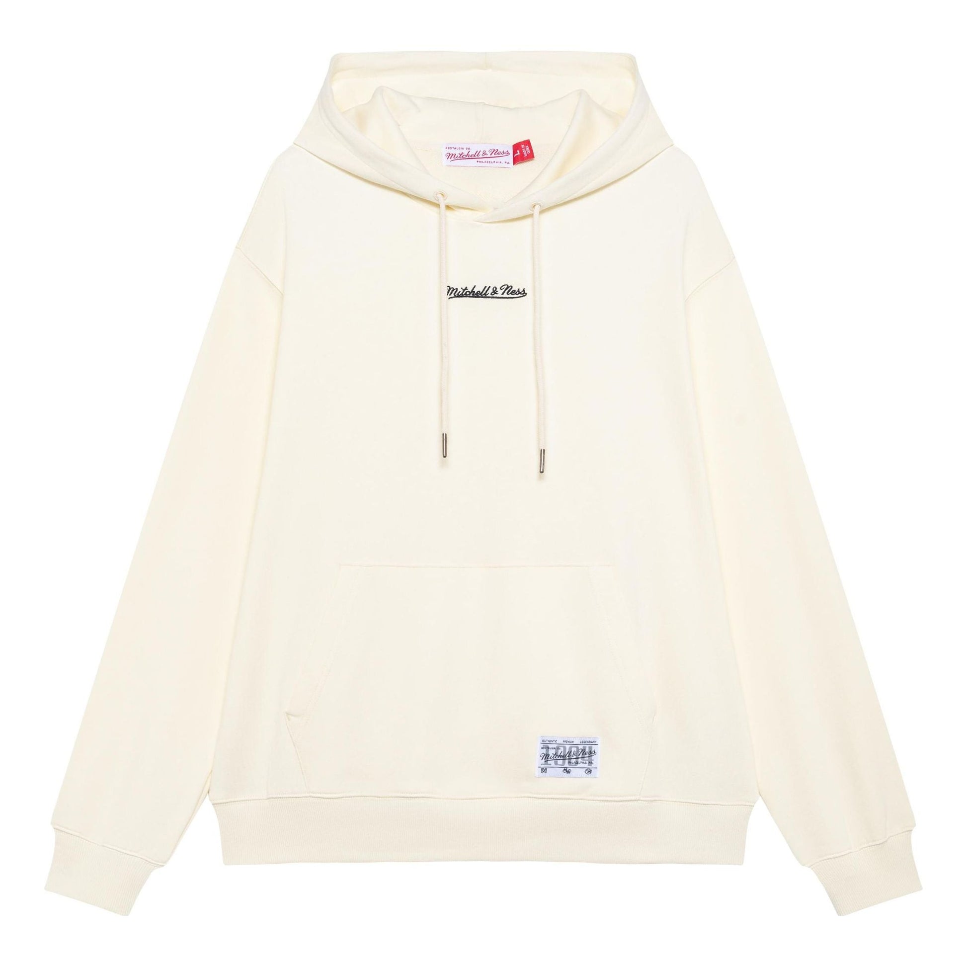 Mitchell & Ness Logo Fleece Hoodie 'White' MNRJAWTOHC006-OFW