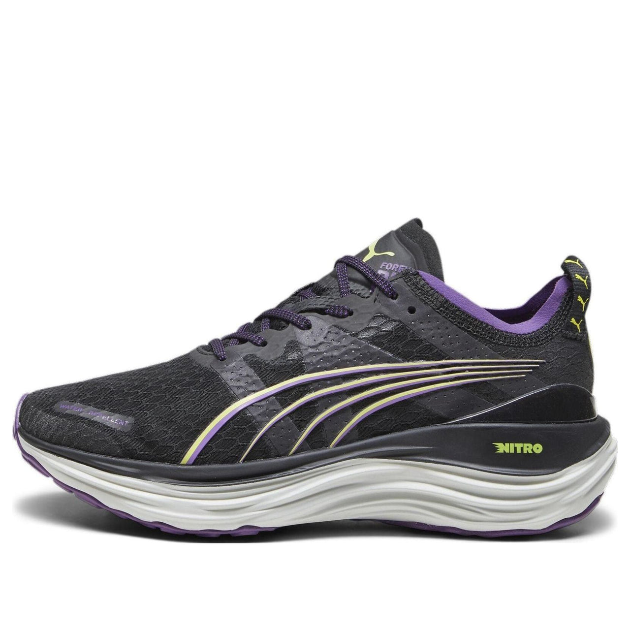 (WMNS) PUMA ForeverRun Nitro WTR 'Black Purple Pop' 378473-01