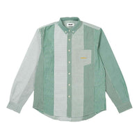 Palace Patchwork Stripe Shirt 'Green' P26SHT015