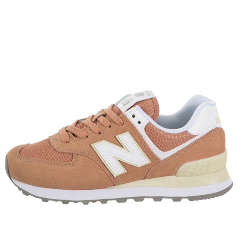 (WMNS) New Balance 574 Series Low-Top Grey/Orange WL574ESF