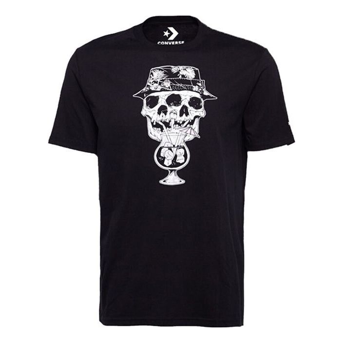 Converse Skull & Cocktail T-Shirt Asia Sizing 'Black' 10008082-A01