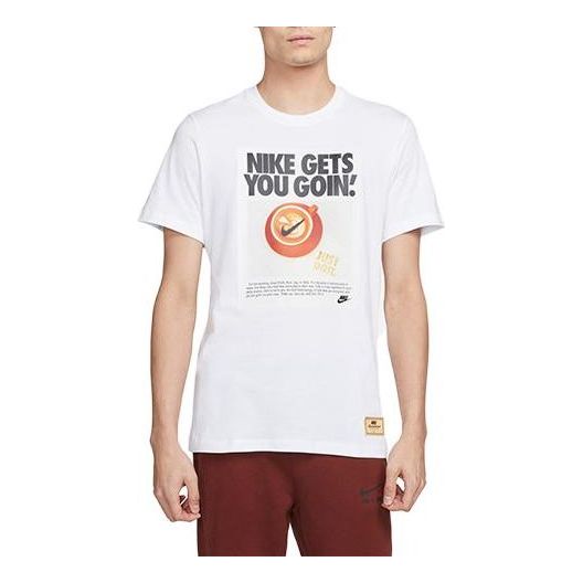 Nike front graphic logo printed T-shirt 'White' DX1074-100