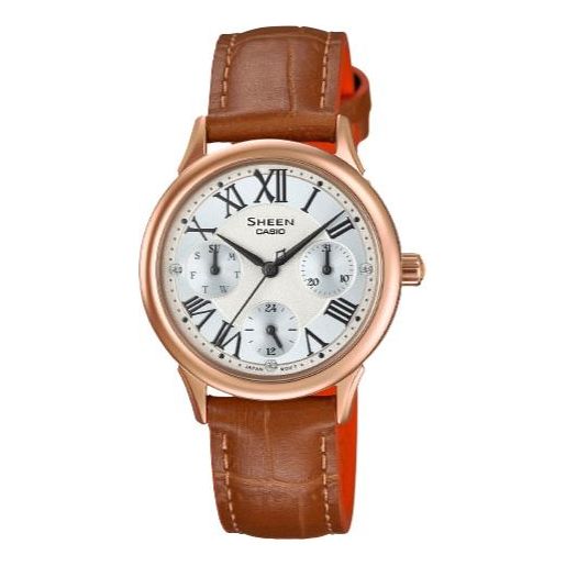 CASIO SHEEN Series Minimalistic Casual Watch Brown Analog SHE-3049PGL-7A