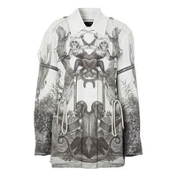 Burberry Monkey Print Silk and Cotton Gabardine Field Jacket 45640731