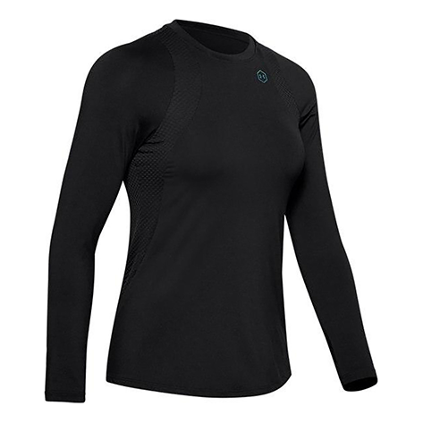 (WMNS) Under Armour Rush Training Sports Long Sleeves Black 1355582-001