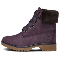 (WMNS) Timberland 6 Inch Jayne Shearling Waterproof Wide-Fit Boots 'Dark Purple' A298AW