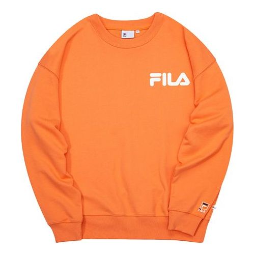 FILA FUSION Alphabet Logo Printing Sports Round Neck Pullover Unisex T11U038205F-OR