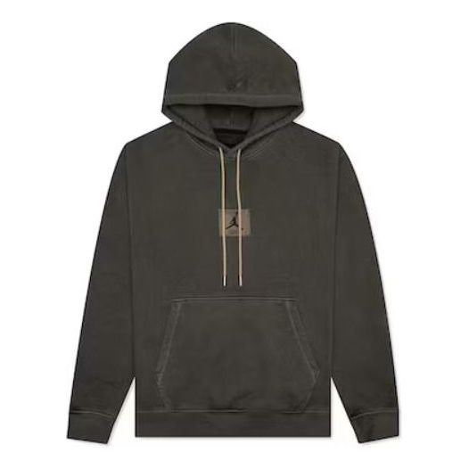 Air Jordan Flight Heritage Washed Fleece Pullover Hoodie 'Black' DA9789-010